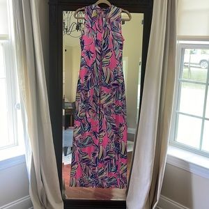 Lilly Pulitzer Colette Maxi tiki Pink. Size xs